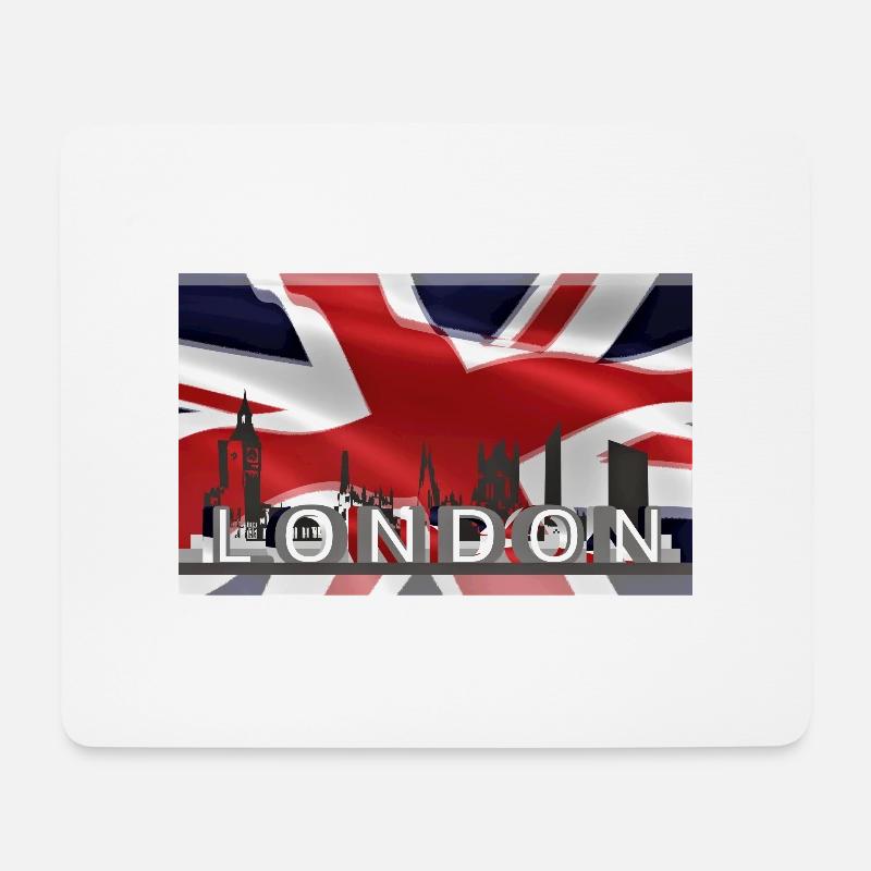 London - Mousepad (Querformat) - Weiß