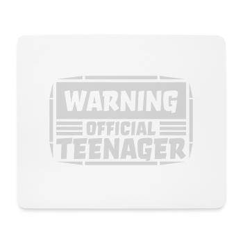 warning official teenager Zitat - Mousepad (Querformat) - Weiß - Vorne