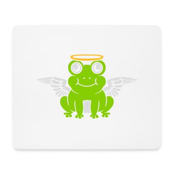 Engel Frosch Flügel Heiligenschein - Mousepad (Querformat) - Weiß - Vorne