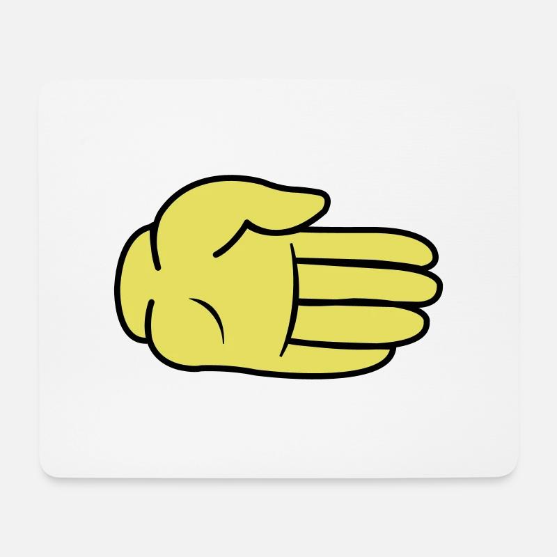 Hand Comic - Mousepad (Querformat) - Weiß
