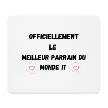 Meilleur parrain du monde - Tapis de souris (format paysage) - blanc - Devant