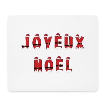 Joyeux noël nous vous souhaitons un joyeux noël - Tapis de souris (format paysage) - blanc - Devant