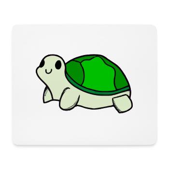 Idée cadeau de tortue mignonne bébé et enfants - Tapis de souris (format paysage) - blanc - Devant