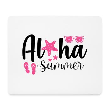 aloha summer - Mousepad (Querformat) - Weiß - Vorne