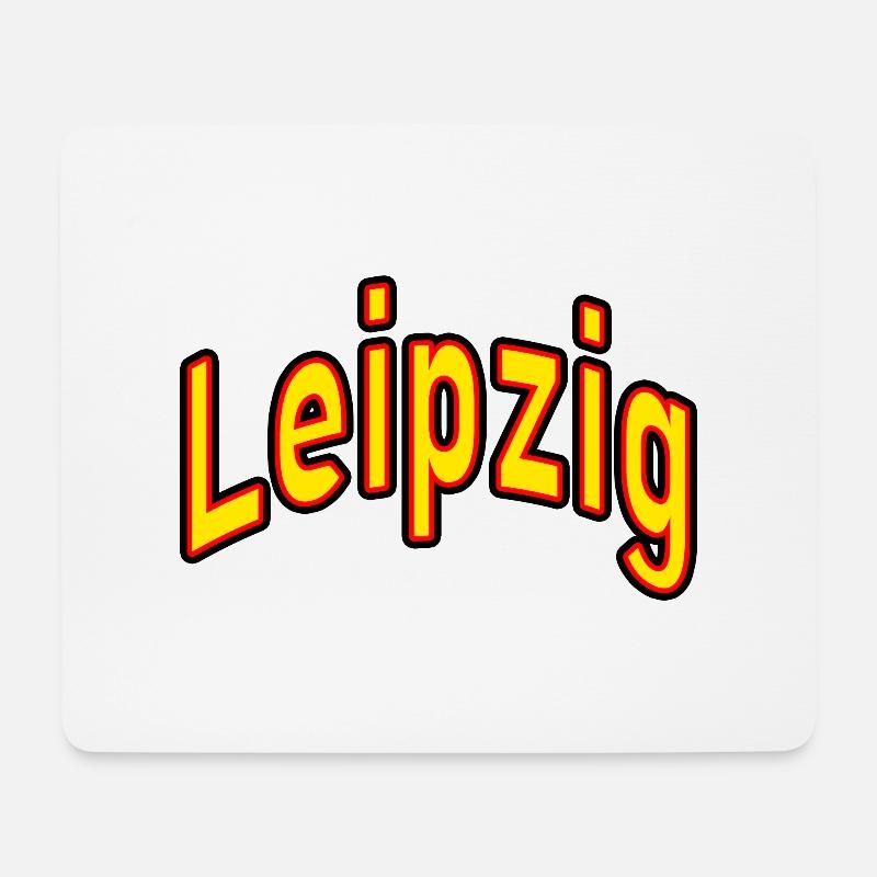 Leipzig - Mousepad (Querformat) - Weiß