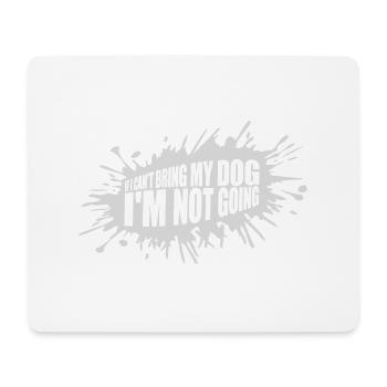 Citation Apportez mon chien - Tapis de souris (format paysage) - blanc - Devant