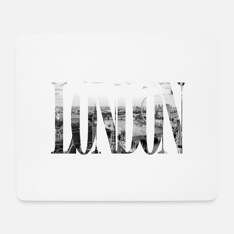 Londres - Tapis de souris (format paysage) - blanc