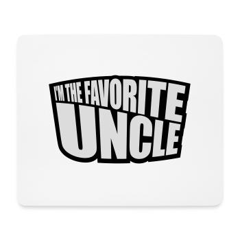 im the favorite uncle - Mousepad (Querformat) - Weiß - Vorne