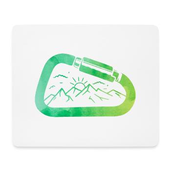 Retro Graphic Climbing Bouldering Rock Climber Mou - Mousepad (Querformat) - Weiß - Vorne