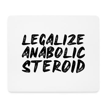 Legalize Anabolic Steroid - Mouse Pad (horizontal) - white - Front
