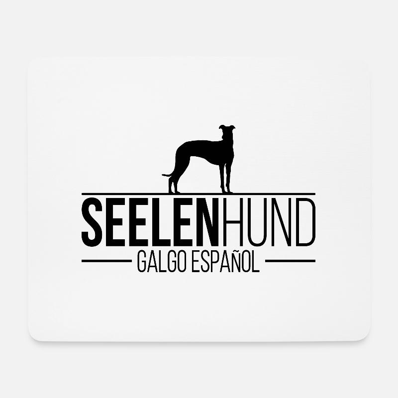 Galgo Espanol Seelenhund Hundespruch Wilsigns - Mousepad (Querformat) - Weiß