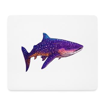 Ein Riese unter den Fischen: Der Walhai - Mousepad (Querformat) - Weiß - Vorne