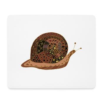 Schnecke - Mousepad (Querformat) - Weiß - Vorne