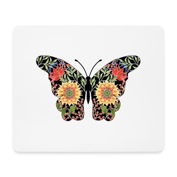Butterfly - Mouse Pad (horizontal) - white - Front