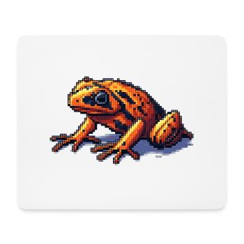 Poison dart frog in retro 8 bit pixel graphics - Mouse Pad (horizontal) - white - Front