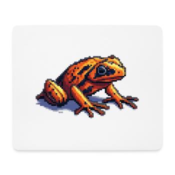 Poison dart frog dans des graphismes rétro pixel cool - Tapis de souris (format paysage) - blanc - Devant