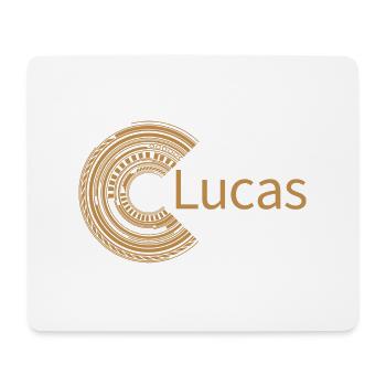 Pour Lucas - Tapis de souris (format paysage) - blanc - Devant