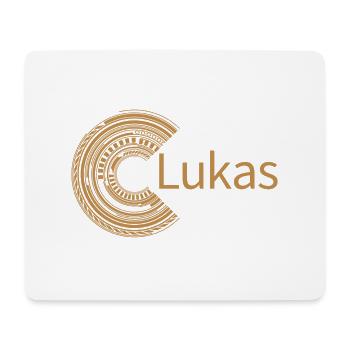 Für Lukas - Mousepad (Querformat) - Weiß - Vorne