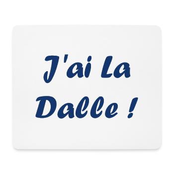J'ai la dalle - Tapis de souris (format paysage) - blanc - Devant
