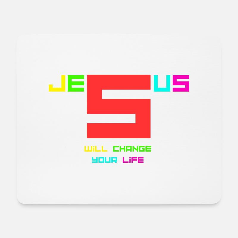 Jesus will change your life2 - Mousepad (Querformat) - Weiß