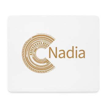 Pour Nadia - Tapis de souris (format paysage) - blanc - Devant