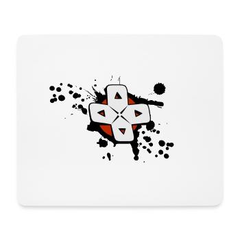 Gamepad-Universum - Mousepad (Querformat) - Weiß - Vorne