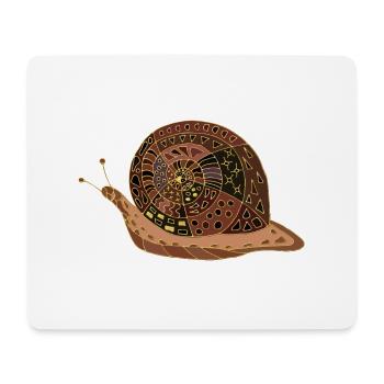 Snail - Mouse Pad (horizontal) - white - Front