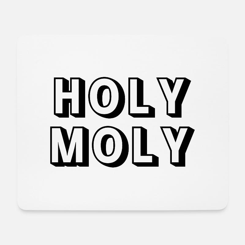 Holy Moly - Mouse Pad (horizontal) - white