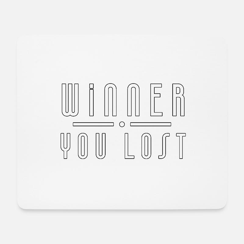 Winner - you lost Gamer Version - Mousepad (Querformat) - Weiß