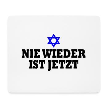 Nie wieder ist jetzt - Mousepad (Querformat) - Weiß - Vorne