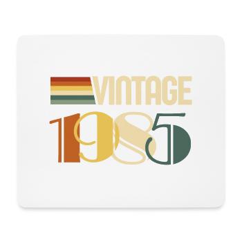 Jahrgang 1985 - 1985 Jubiläumsgeschenk - Mousepad (Querformat) - Weiß - Vorne