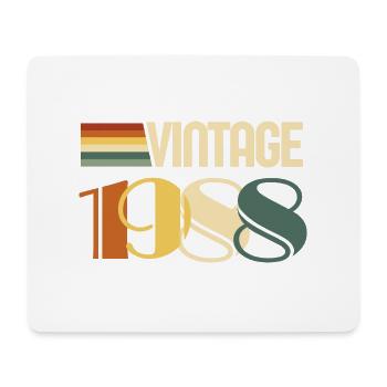 Jahrgang 1988 - 1988 Jubiläumsgeschenk - Mousepad (Querformat) - Weiß - Vorne