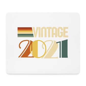 Jahrgang 2021 - 2021 Jubiläumsgeschenk - Mousepad (Querformat) - Weiß - Vorne