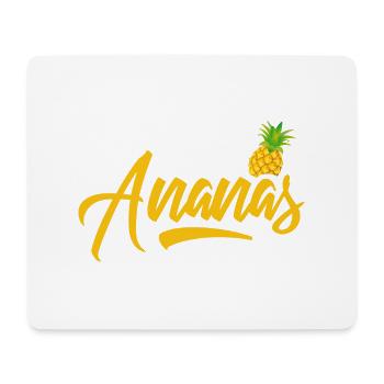 Ananas - Tapis de souris (format paysage) - blanc - Devant