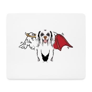 Hells, Dog, Angel, Devil, Dogs, Dog, Heavenly - Mouse Pad (horizontal) - white - Front