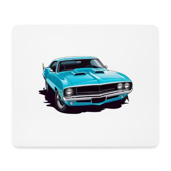 Oldtimer Sonnenuntergang - Mousepad (Querformat) - Weiß - Vorne