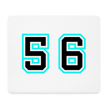 56 Symbole numérique - Tapis de souris (format paysage) - blanc - Devant
