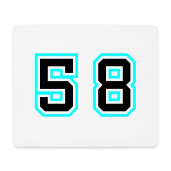 58 Symbole numérique - Tapis de souris (format paysage) - blanc - Devant