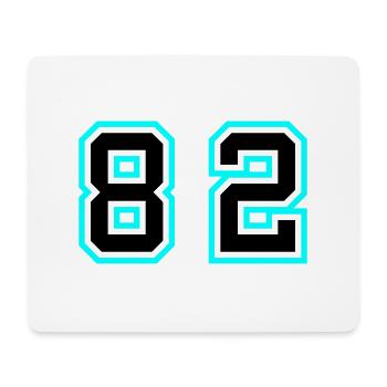 82 Symbole numérique - Tapis de souris (format paysage) - blanc - Devant