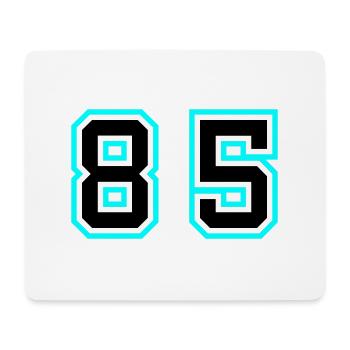 85 Symbole numérique - Tapis de souris (format paysage) - blanc - Devant