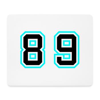 89 Symbole numérique - Tapis de souris (format paysage) - blanc - Devant