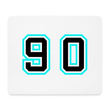 90 Number Symbol - Mouse Pad (horizontal) - white - Front