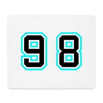 98 Number Symbol - Mouse Pad (horizontal) - white - Front