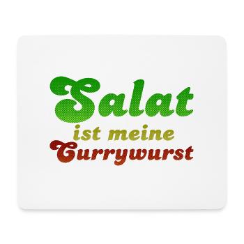 Salat ist meine Currywurst - Mousepad (Querformat) - Weiß - Vorne