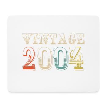 Vintage 2004- 20 th birthday - 20 ans - Tapis de souris (format paysage) - blanc - Devant
