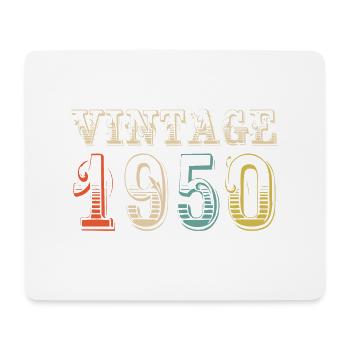 Vintage 1950's - 74 th birthday - 74 years old - Mouse Pad (horizontal) - white - Front