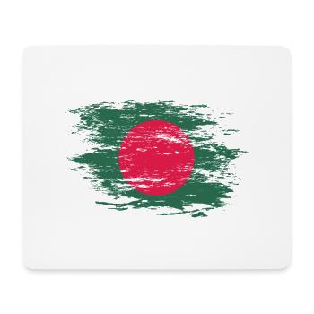 Bangladesch Flagge used - Mousepad (Querformat) - Weiß - Vorne