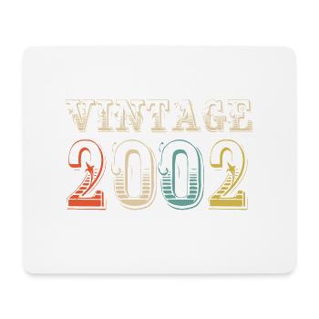 Vintage 2002 - 22nd birthday - 22 years old - Mouse Pad (horizontal) - white - Front