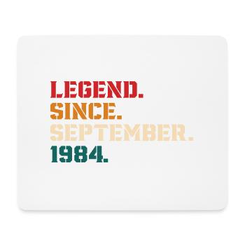 Legend Since September 1984 - Mouse Pad (horizontal) - white - Front