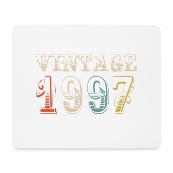 Jahrgang 1997 - 27. Geburtstag - 27 Jahre alt - Mousepad (Querformat) - Weiß - Vorne